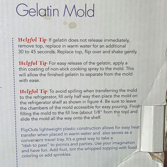 Flip out jello mold American flag desert set includes tray to flip on and serve - Picture 5 of 12